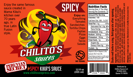 Kika Sauce - Spicy (12 oz.)