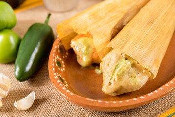 Cream Cheese Jalapeno Tamales - Warm & Ready (NO MEAT) Available for Pickup