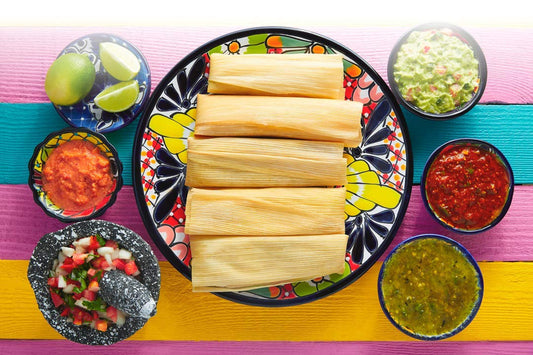 The Feast Variety Pack (5 dozen tamales, 2 sauces Mild & Spicy)